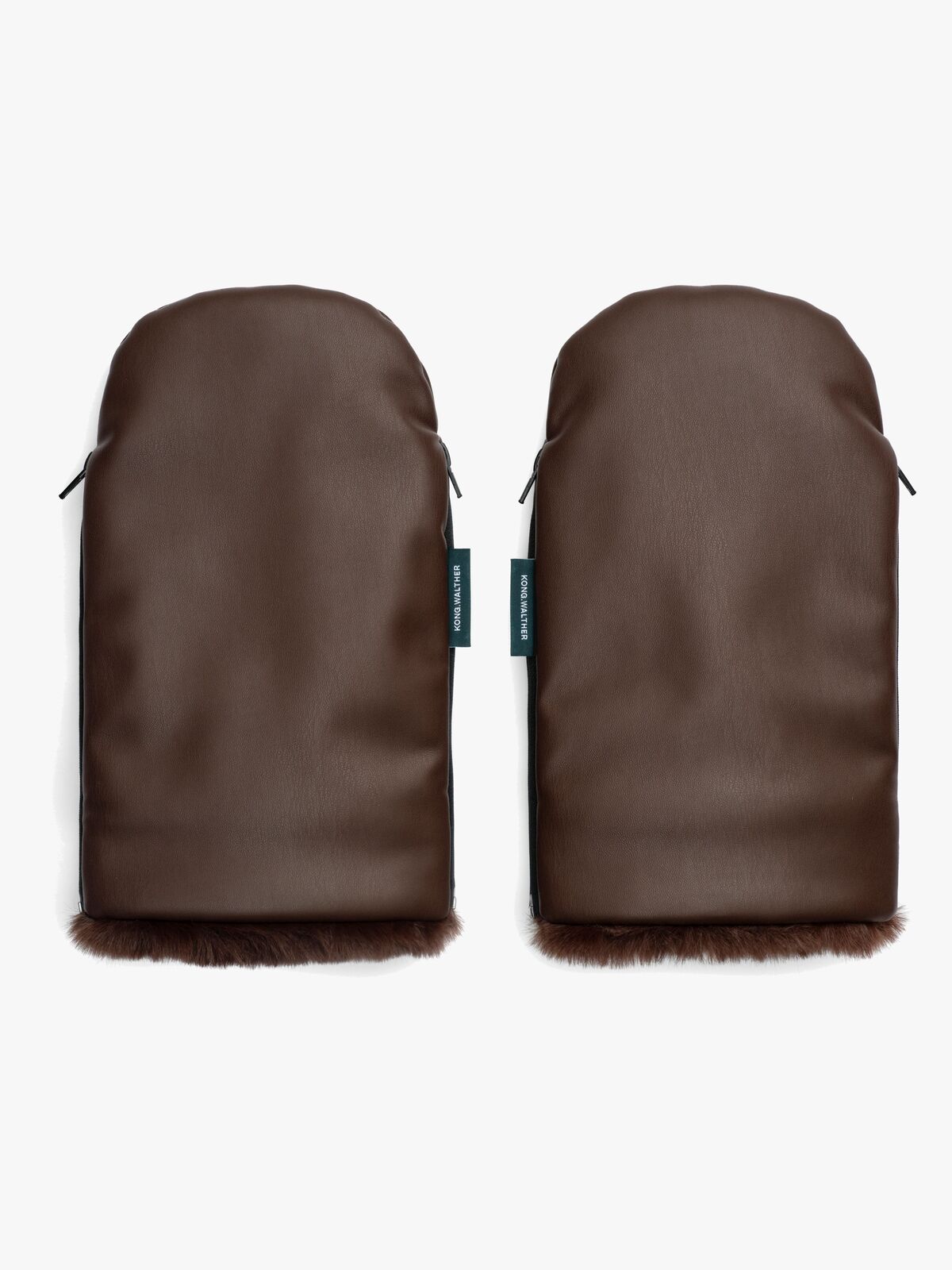 KONG.WALTHER Østerbro Fur Vaunurukkaset, Chocolate Brown