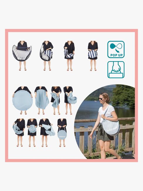 BabyMoov UV-Teltta, Blue/White