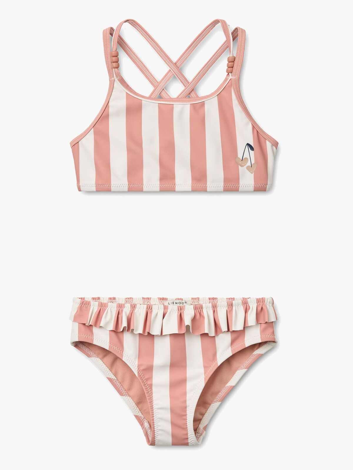 LIEWOOD Belle Bikinit, Coral Blush/Creme de la Creme Stripe