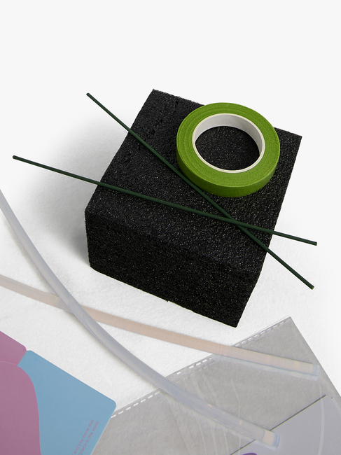 Fippla DIY-setti Kukkakimppu + Piipunrassit 18 Osaa, Vaaleanpunainen