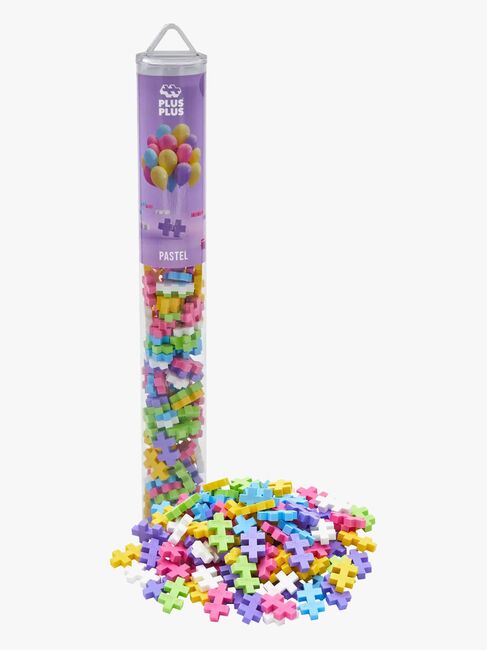 Plus-Plus Rakennussarja + Pohjalevy & Tuubi Mix, 4x100 Osaa