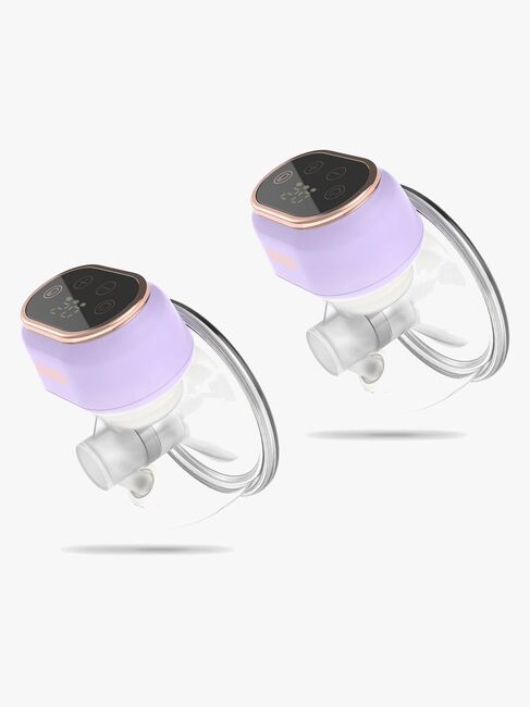 NENO Sole Twin Sähkökäyttöinen Rintapumppu Hands Free, Violetti