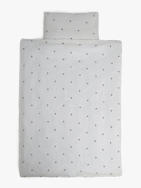 Alice & Fox  Pussilakanasetti Pinnasänky 100x130, Valkoinen