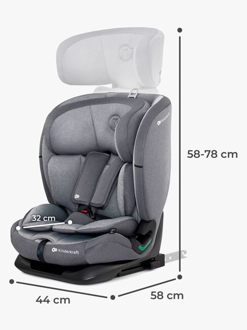 Kinderkraft ONETO3 i-Size Turvaistuin, Cool Grey