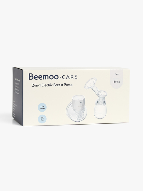 Beemoo CARE 2-in-1 Sähkökäyttöinen Rintapumppu, Beige