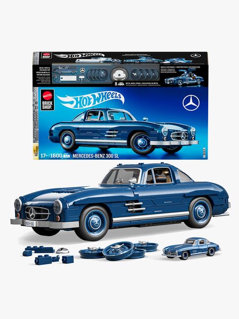 Mattel Brick Shop Hot Wheels Premium Series Rakennussarja Mercedes-Benz 300 SL 1600 Osaa