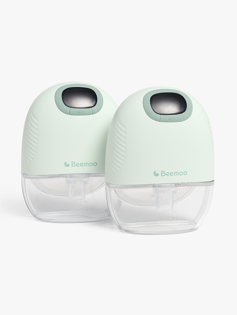 Beemoo CARE Wearable Slim Sähkökäyttöinen Rintapumppu Double, Soft Green