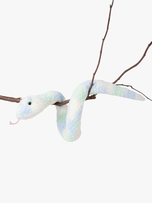 Teddykompaniet Pehmolelu Käärme 120 cm, Sininen