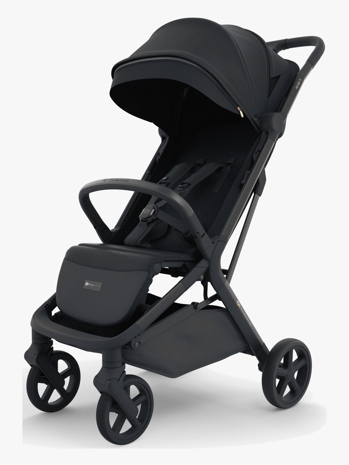 Kinderkraft NUBI 3 Lastenrattaat, Midnight Black