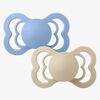 BIBS Supreme Tutti 2-pack Silikoni Koko 2 Symmetrinen, Vanilla/Sky Blue