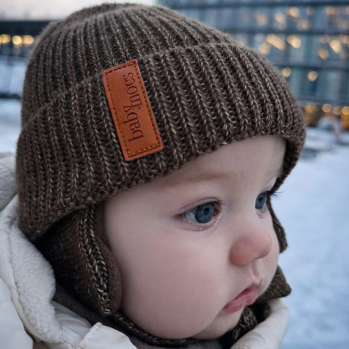 BabyMocs Pipo + Korvalaput, Greige