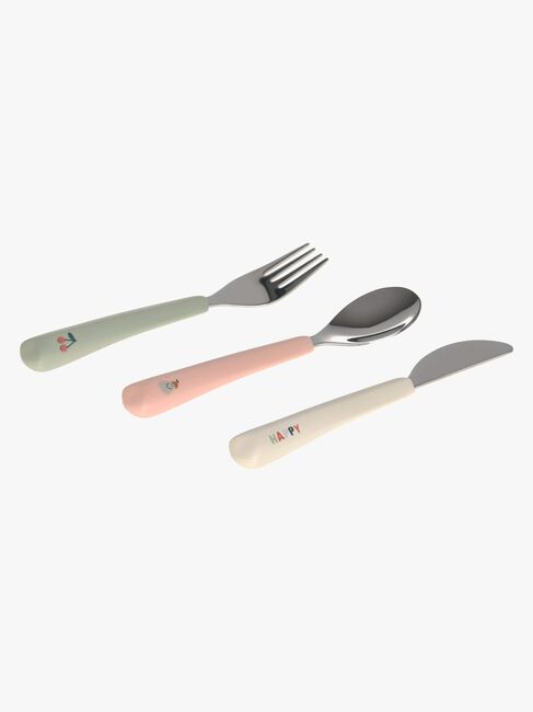 Lässig Aterimet + Silikonikahva 3-pack, Happy Fruit Cherry