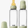BIBS Medium Flow Lasi Tuttipullo Lateksi 2-pack 240 ml, Sage