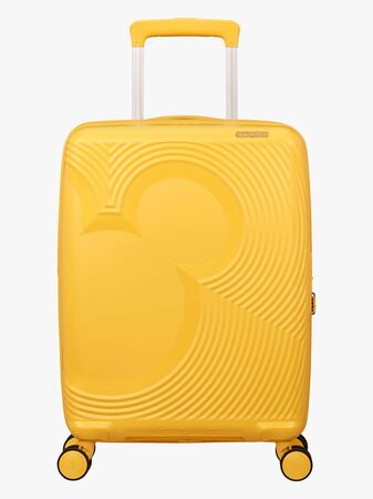 American Tourister Mickey Magic Spinner Matkalaukku 37-44L, Flower Yellow