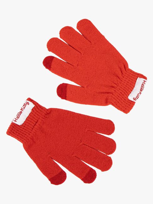 Hello Kitty Pipo + Hanskat, Valkoinen/Punainen