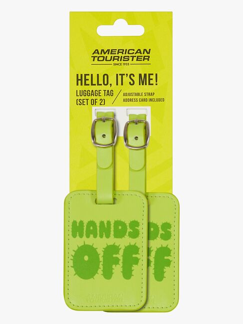 American Tourister Graphic Tags Matkalaukun Nimilappu 2-pack, Hands Off