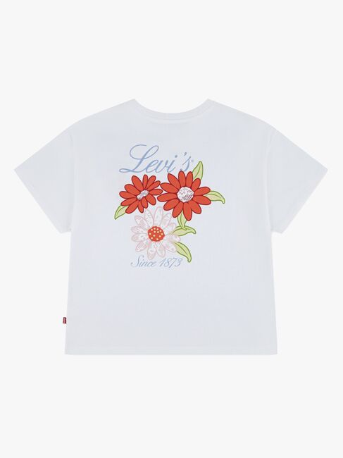 Levi's LVG Floral Oversized T-paita, Bright White