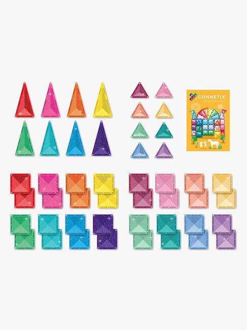 Connetix Magneettiset Rakennuspalikat Glitter Linna 48 Osaa
