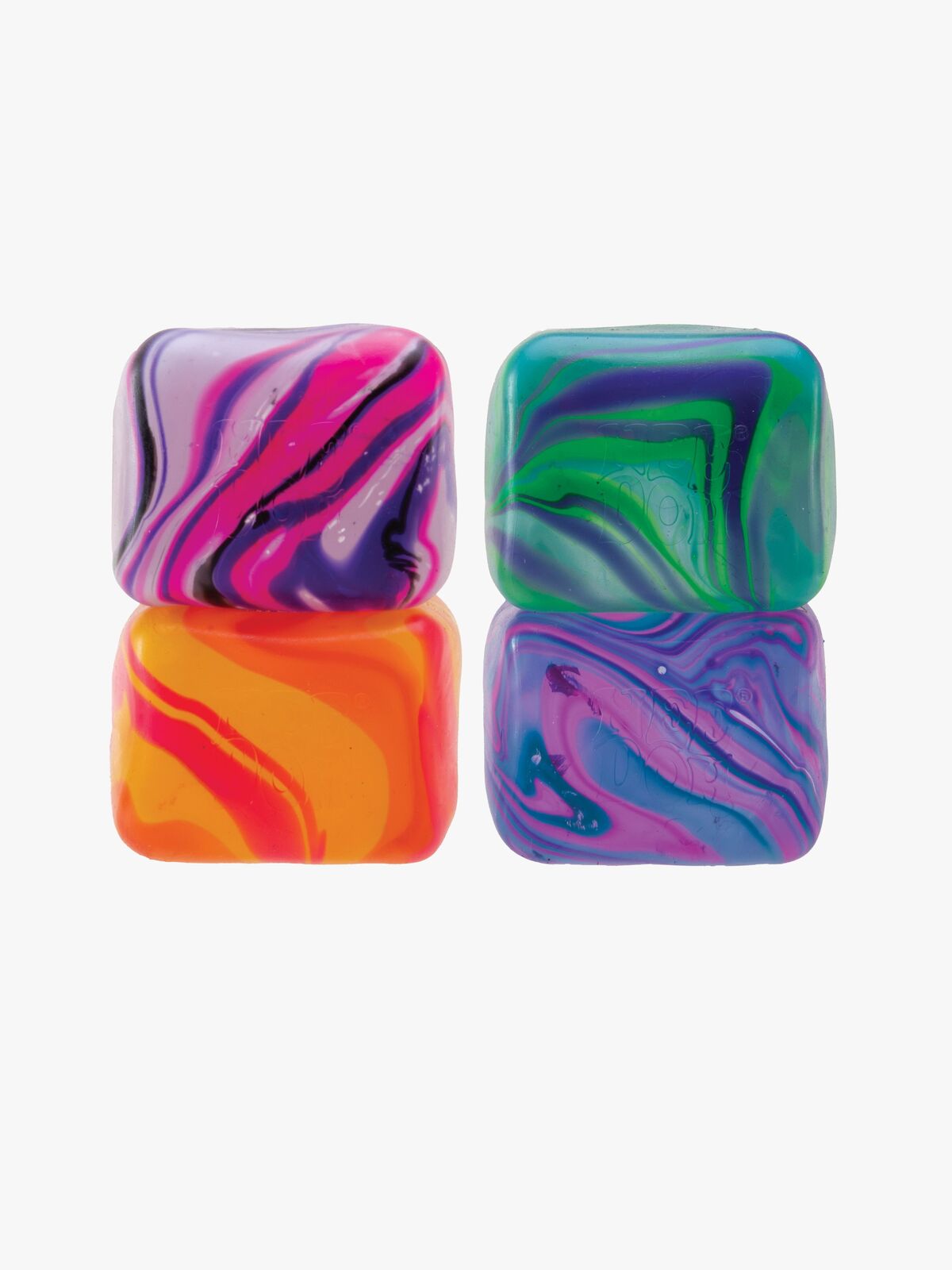 NeeDoh Nice Cube Swirl Stressipallo Lajiteltu