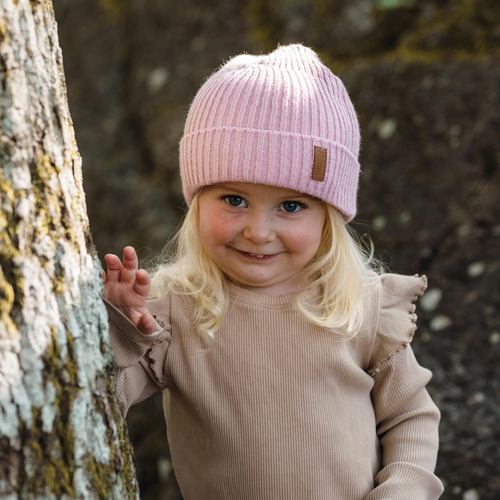 OICAN Wear  Neulottu Pipo + Päänsuoja, Pink