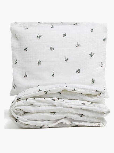 Alice & Fox ADORA Pussilakanasetti Juniorisänky 150x210, Valkoinen