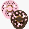 BIBS Studio Colour Polka Tutti 2-pack Lateksi Koko 2, Baby Pink/Mocha