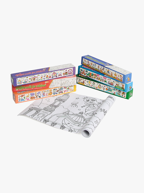 Fippla Liitä & Piirrä Värityspaperirullat 6 Kpl