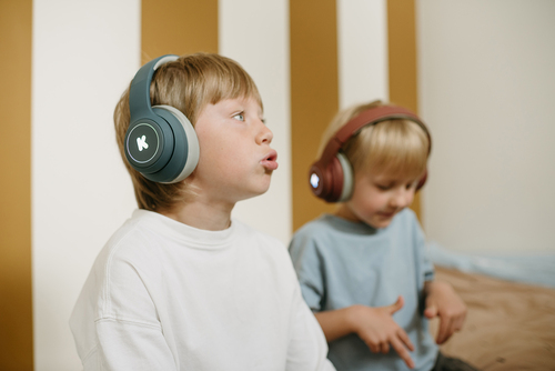 Kidywolf K-EARS Mikrofonikuulokkeet Bluetooth, Siniset