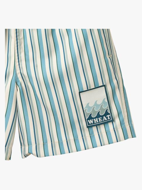 Wheat Hansi Badge Uimahousut, Aqua Stripe