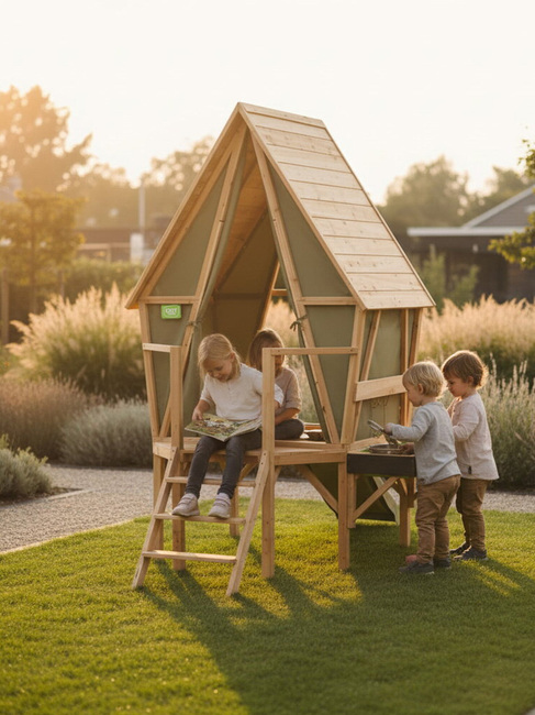 EXIT Yuki Leikkimökki + Liukumäki & Keittiö 350