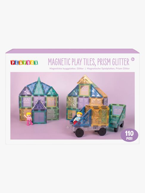 Playbox  Magneettiset Laatat Glitter 110 Osaa