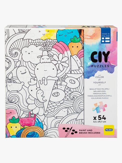 Peliko CIY Palapeli + Vesivärit 54 Lajiteltu