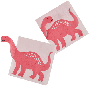 GingerRay Servietti Dinosaurus, Vaaleanpunainen/Ruusukulta