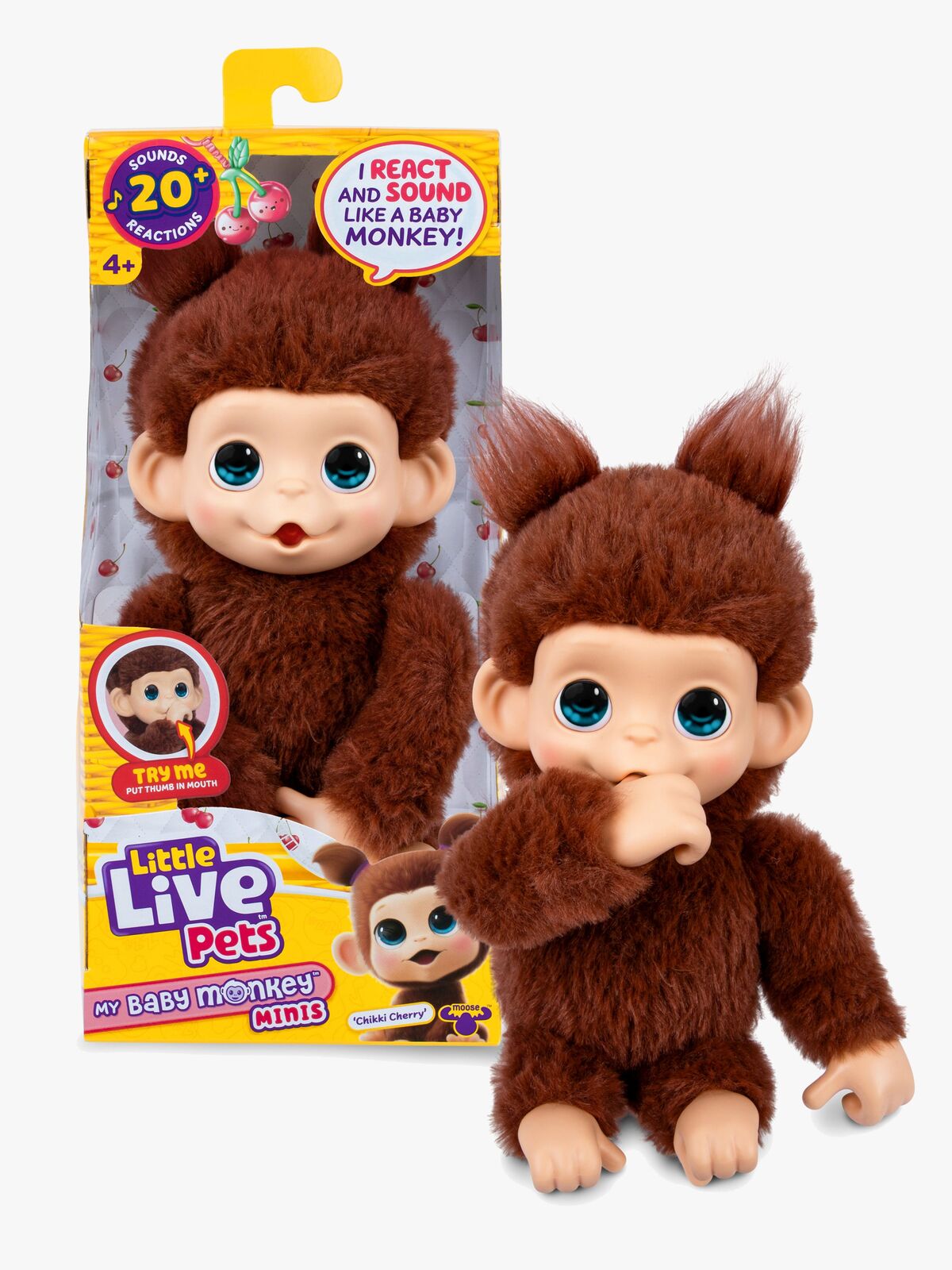 Little Live Pets  Interaktiivinen Pehmolelu Mini Monkey Cherri