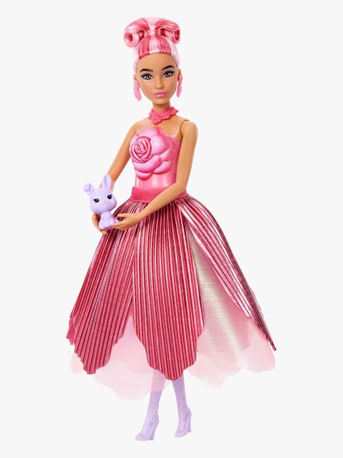 Barbie Petal Pop Flower Surprise Nukke Ruusu, Punainen