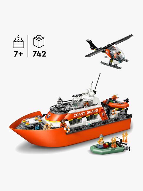 LEGO City 60504 Rannikkovartioston pelastusalus ja helikopteri