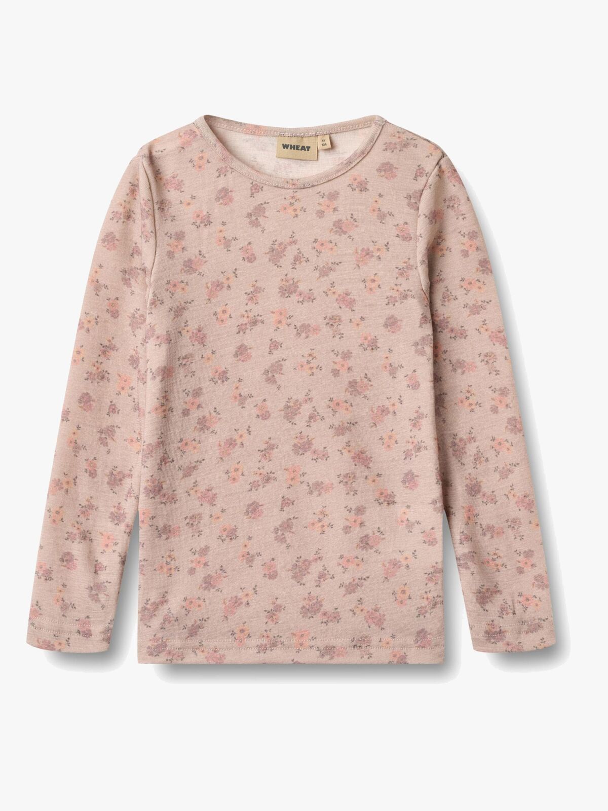 Wheat Alfie Pitkähihainen Paita Merinovilla, Lilac Flowers