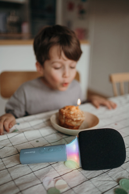 Kidywolf KIDYMIC Karaokemikrofoni All-in-One, Sininen