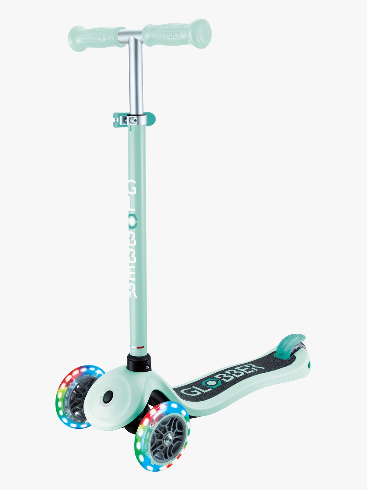 Globber Primo Kokoontaitettava Lights V2 3-pyöräinen Potkulauta, Pestel Mint
