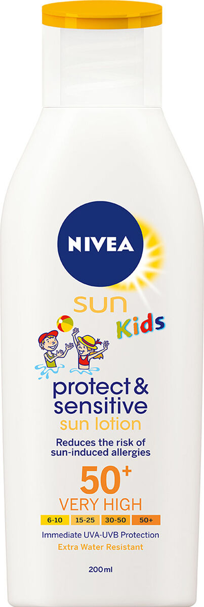 NIVEA SUN Kids Protect & Sensitive Aurinkosuojavoide SPF 50+