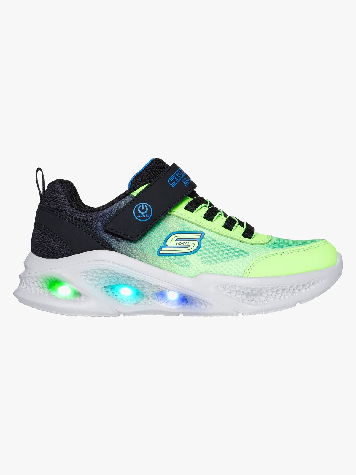 Skechers Meteor-Lights Krendox  Vilkkuvat Lenkkarit, Black