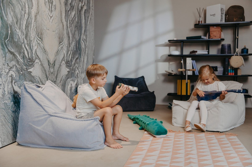 Yappy Kids Yappyhug Säkkituoli, Light Grey