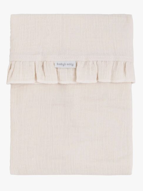 Baby's Only CALM Baby Crib Aluslakana + Röyhelö 80x100, Warm Linen