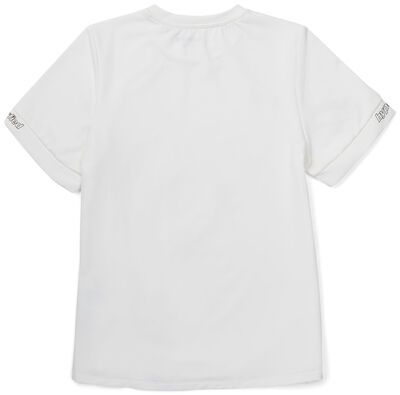 Hyperfied Jersey Knot Logo Top, Snow White