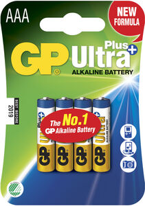 GP Ultra Plus Alkaline AAA 4-pack