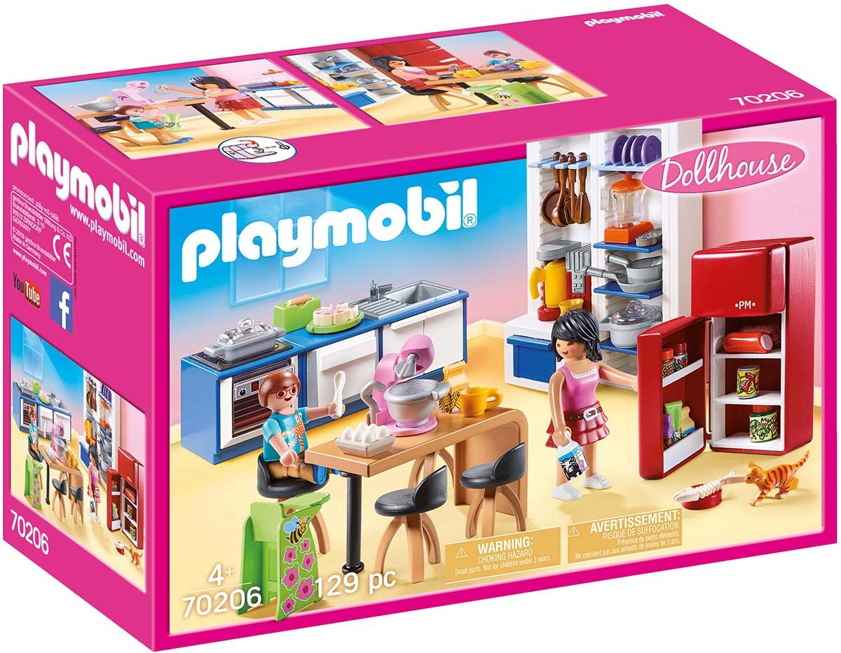 Playmobil 70206 Dollhouse Perheen Keittiö