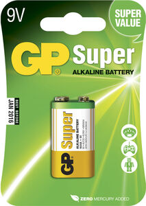GP Super Alkaline 9V 6LF22 1-pack