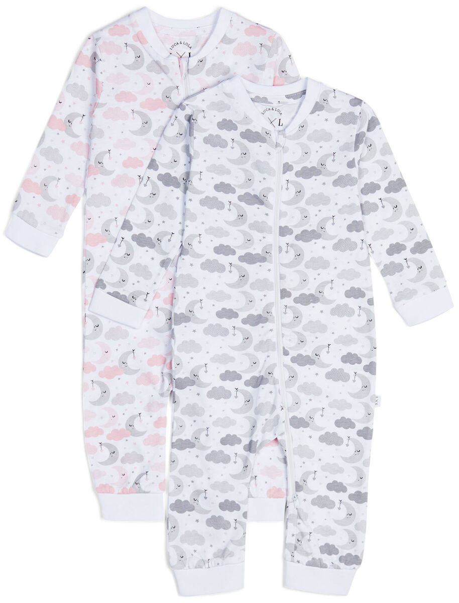 Luca & Lola Fiore Pyjama 2-pack, Pink Clouds
