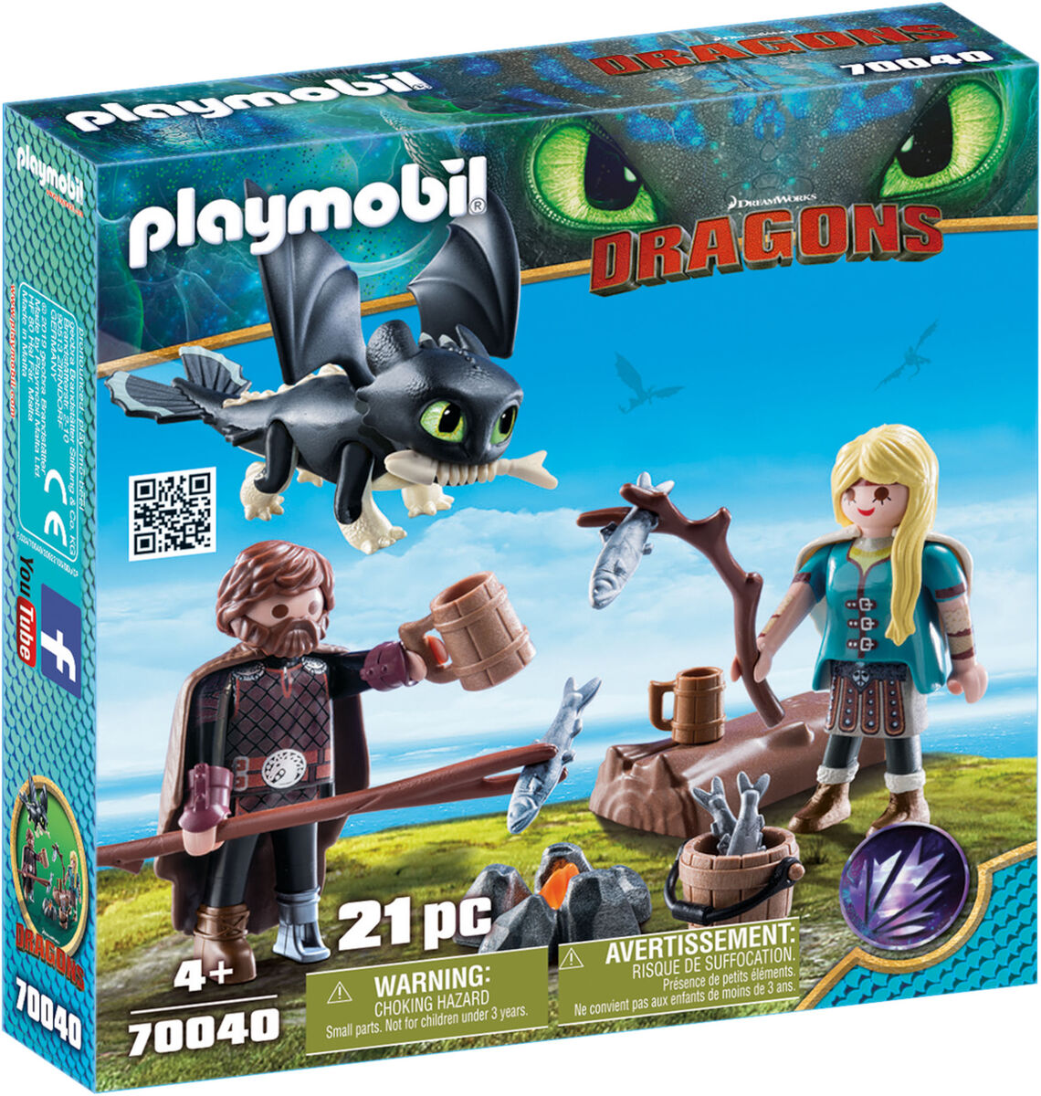 Playmobil 70040 Dragons Hikotus, Astrid ja Lohikäärmeenpoikanen