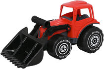 Plasto Traktori Etukuormaajalla, Punainen/Musta